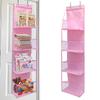1pc 4/6 couches sur la porte organisateur suspendu cosmétiques tenture murale rangement organisateur pour pépinière salle de bain placard chambre