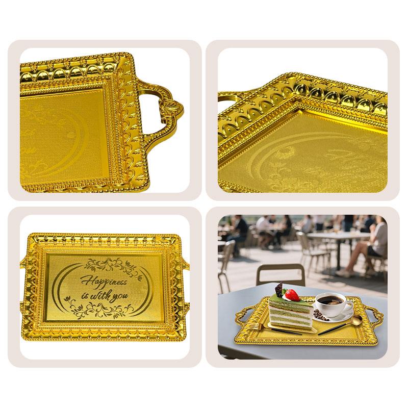 Luxury Fruit Tray - Elegant European-style Gold Decorative Bowl for Home & Party