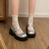 Platform Thick Heel French Mary Jane Shoes Women's Summer 2025 New Retro College Style Jk Small Small Leather Shoes