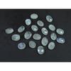 6X8MM Natural Rainbow Moonstone Checker Cut Oval Cabochon Gemstone 20Pcs Lot C-1771