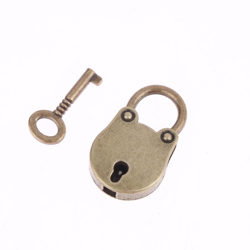 1/3 Sets Diary Hardware Locks Mini Bear Head Lock Antique Alloy Keys Padlocks Old Vintage Bear Padlock For Boxes Luggage Bags