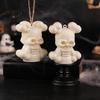 Gothic Home Ornament Halloween Skull Night Light, LED Skeleton Decorative Candle Light for Lantern Haunted House, Spooky Party Tabletop Decor,