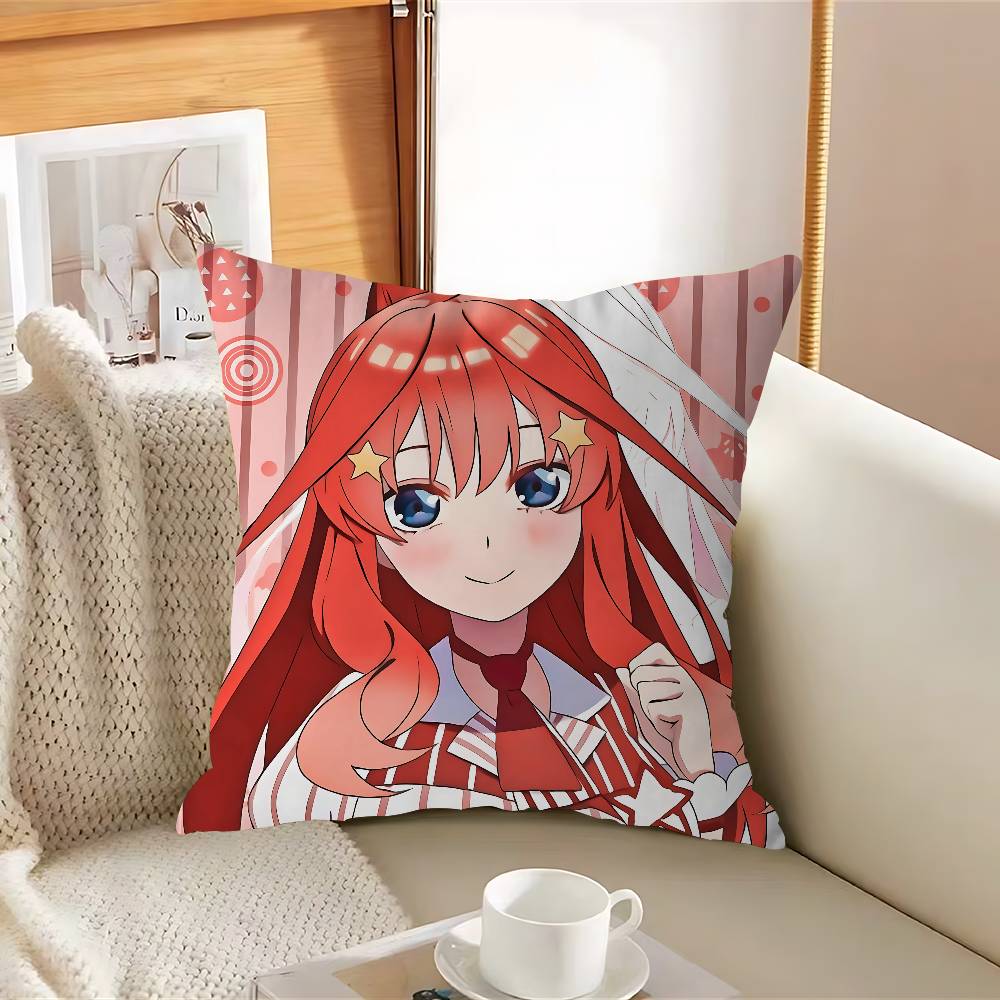 M-Mi-ku Anime NakanoS Personalized Picture Text Home Decorative Pillows Household Gifts 45x45cm