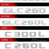 TGM3   Car Trunk Letters Logo Emblem Badge Decals Sticker For Mercedes Benz CLA Class CLA35 CLA45 CLA260 CLA200 CLA180 CLA250 CLA220