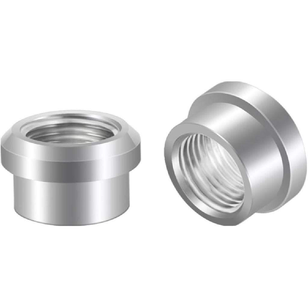 3/4 NPT Female Threaded Stepped Weld on Bung Fitting Aluminum 2PCS