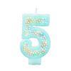 Macaron Colored Foam Balloon Number Candle - DIY Birthday Cake Decor