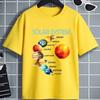 Men's Cotton T-shirt Summer Casual Graphic Tee Short Sleeve Solar System Graphic Print Children T-shirts Summer Boys Girls Casual Colo Unisex,gift,Top