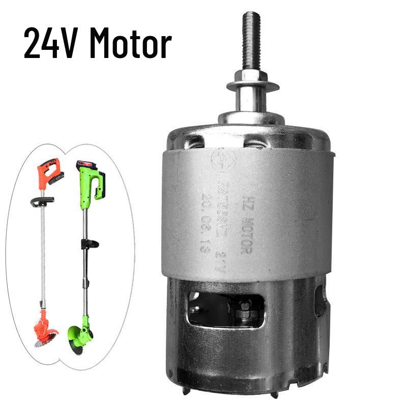Rechargeable Lithium Battery Lawn Mower with Wheels - Compact Weeding Tool