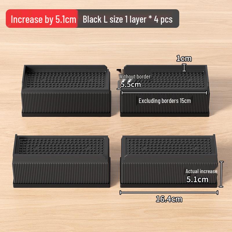 Universal Furniture Heightening Pads: Nail-Free, Stable, Moisture-Proof for Tables & Chairs