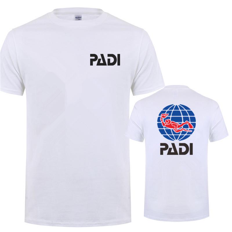 Potápěč Padi Tričko Unisex Ležérní Bavlněné Krátký Rukáv Vrcholy Lh373