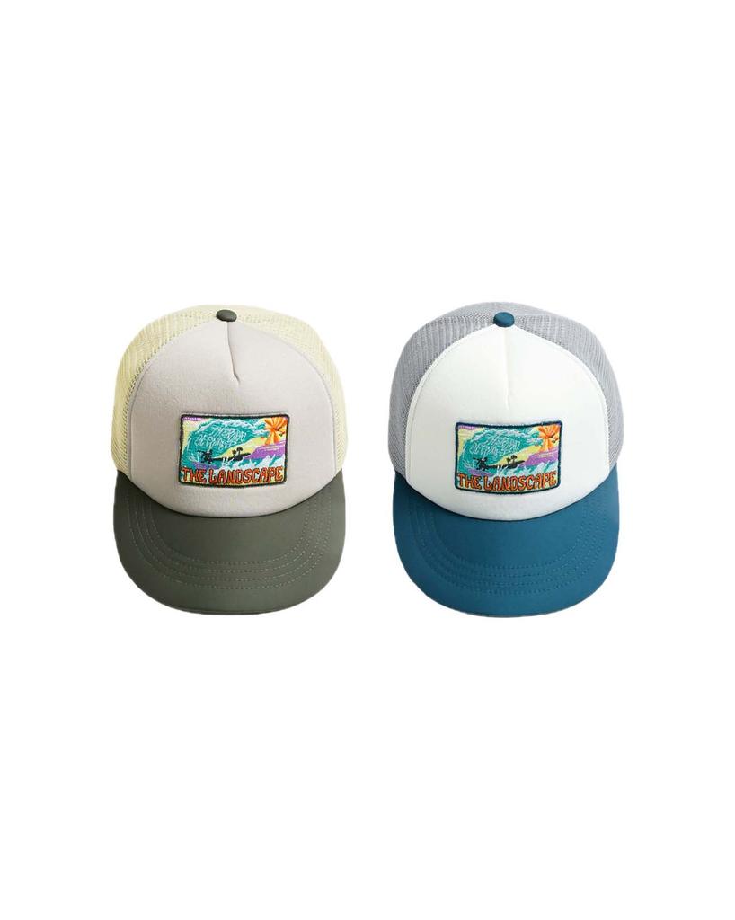 999Hyumeoniti Wave Coast Trucker Cap (Khaki)