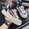 Neue Herren-Skateboardschuhe im klassischen Stil mit niedriger Spitze und dicker Sohle, bequeme Basketball-Sneakers mit weicher Sohle