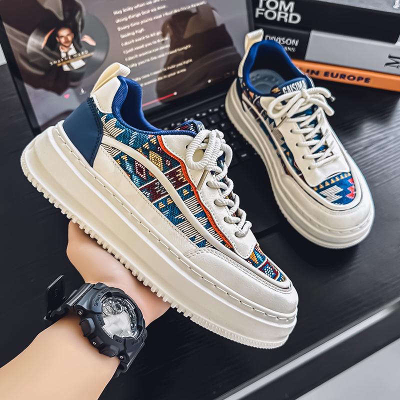 Neue Herren-Skateboardschuhe im klassischen Stil mit niedriger Spitze und dicker Sohle, bequeme Basketball-Sneakers mit weicher Sohle