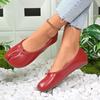 Fashion Split Toe Single Shoes Autumn New Round Toe Shallow Mouth Slip-on Soft Sole Non-slip Wear-resistant Flat Shoes