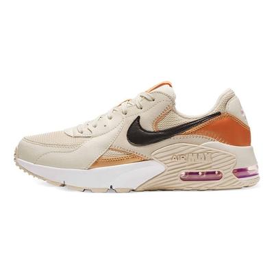 Air Max Excee Sports Comfort Fabric Synthetic Leather Low Top Air Cushion Casual Running Shoes Women Sneaker Beige Orange CD5432-107