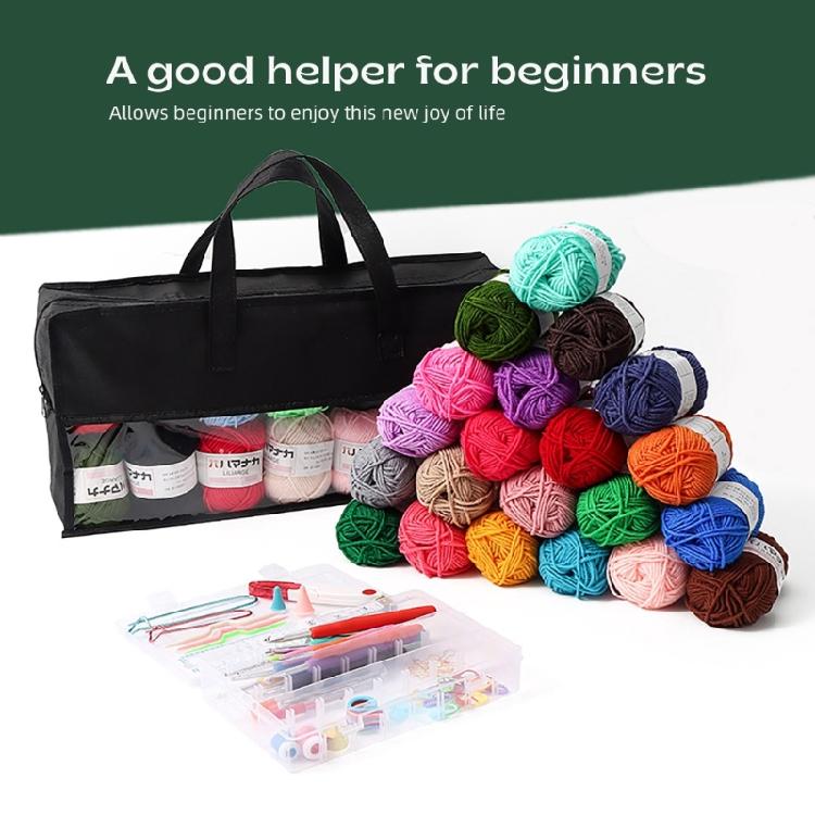 Ergonomic Crochet Hook Set with Crochet Knitting Accessories for Beginner Hobbyist Adult Knitting Crocheting Project