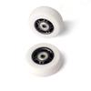 76*28mm Weiße PU-Räder Kinder 360° drehbare Elektroroller Crazy Cart Crazy Cart Lenkrolle