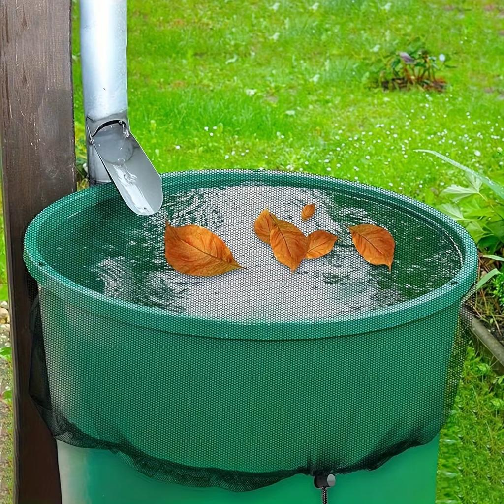 Regentonnen Sieb Wasser Eimer Abdeckungen,Regenwassersammeltank Netzabdeckung,Regenwassersammel Eimer Netz mit Kordelzug
