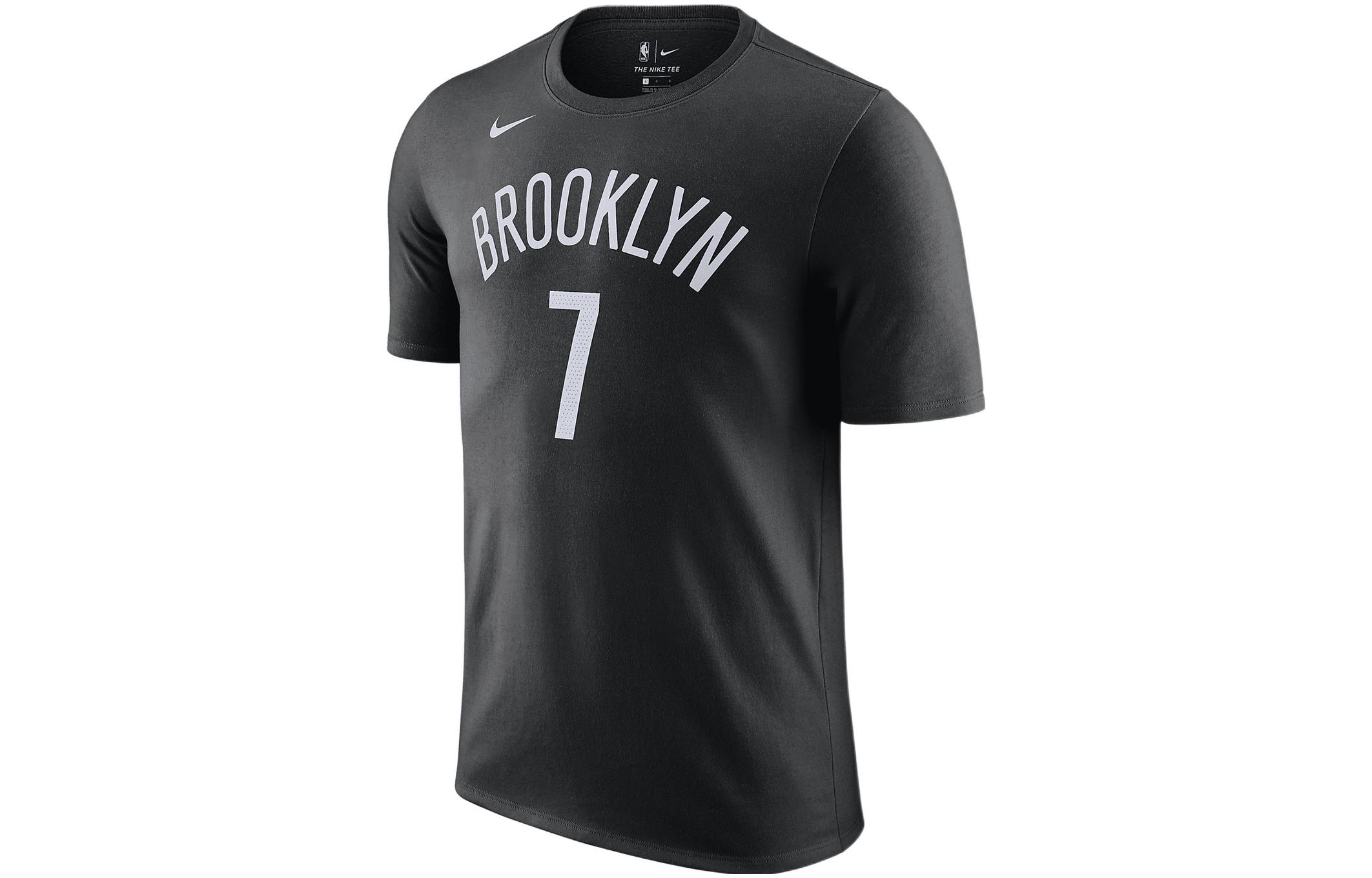 Nike X NBA T Shirts Men s Black Crew Neck Moderate Black|XL