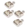 4pcs Stainless Steel Double Pulley Block 100KG Capacity Rope Pulley Block  Cable Pulling
