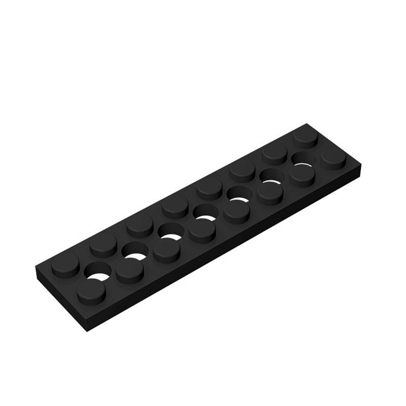 10pcs 3738 Plate 2 X 8 with 7 Holes Bricks Collections Bulk Modular Toys For Technical MOC DIY Gift Buildings Blocks