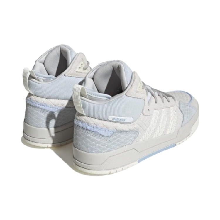 Adidas Neo 100Db Mid Fabric Synthetic Leather High Top Sneakers Unisex Sneakers Blue Gray White GZ2581