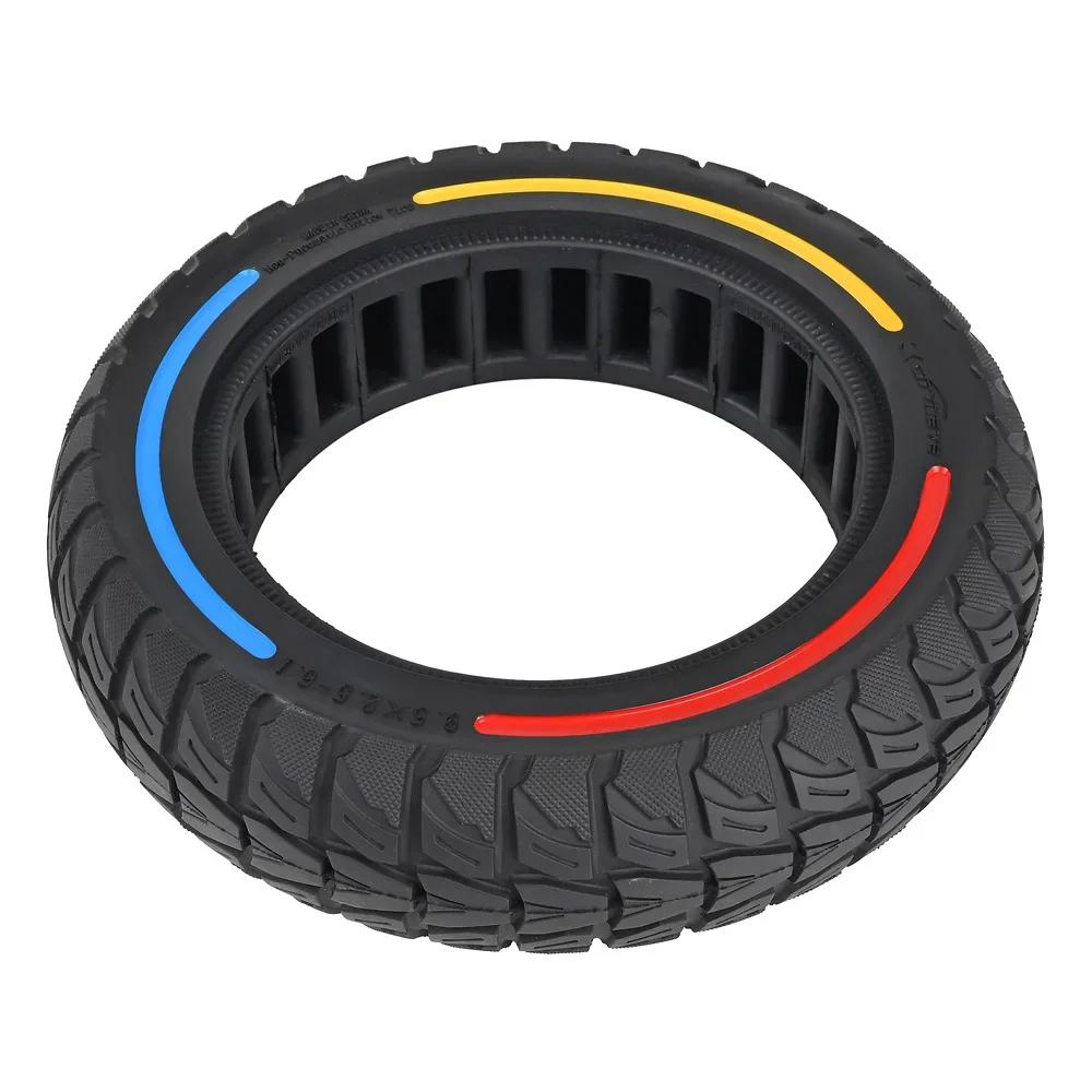 9.5x2.5-6.1 Anti-Explosion Tire Shock Absorber Honeycomb Tyre for NIU KQI3 Eectric Scooter 9.5inch Flick Color Solid Tire