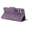 SY-001 For Samsung Galaxy S25 Case Flower Butterfly Leather Wallet Phone Cover with Hand Strap