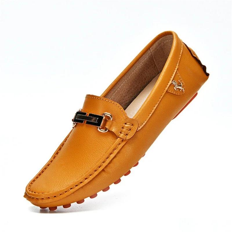 Leather Loafers Men Handmade Shoes Casual Driving Flats Slip-on Shoes Luxury Comfy Moccasins Shoes for Men Zapatos Para Hombres