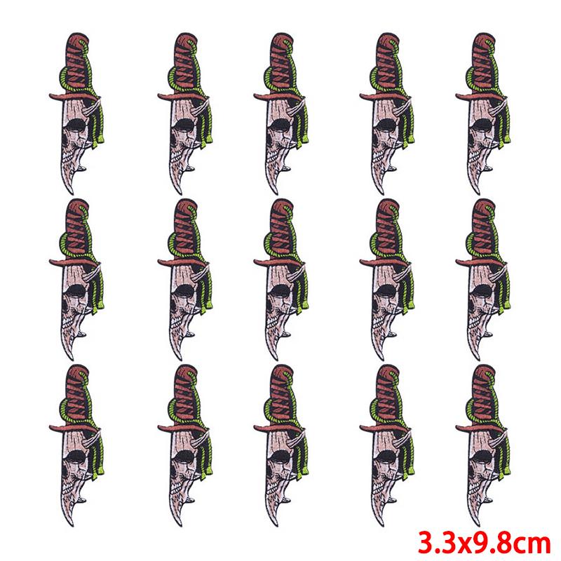 10 Pcs/lot Wholesale Embroidery Patch Iron On Patches For Clothing Patches On Clothes Jackets Decor Applique Sew Supplies