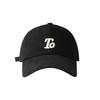Letter Embroidered Baseball Cap for Women, Autumn and Winter High-Quality Brushed Fabric, Large Head Circumference Duckbill Cap, Versatile Sun Hat