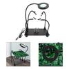 High Temperature Resistant Helping Hands Soldering Station 6x Magnifying Glass Light for DIY Technical Projects
