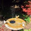 Solar-Powered Floating Bird Bath Fountain with Lights, 16cm, for Pool and Garden Landscapes