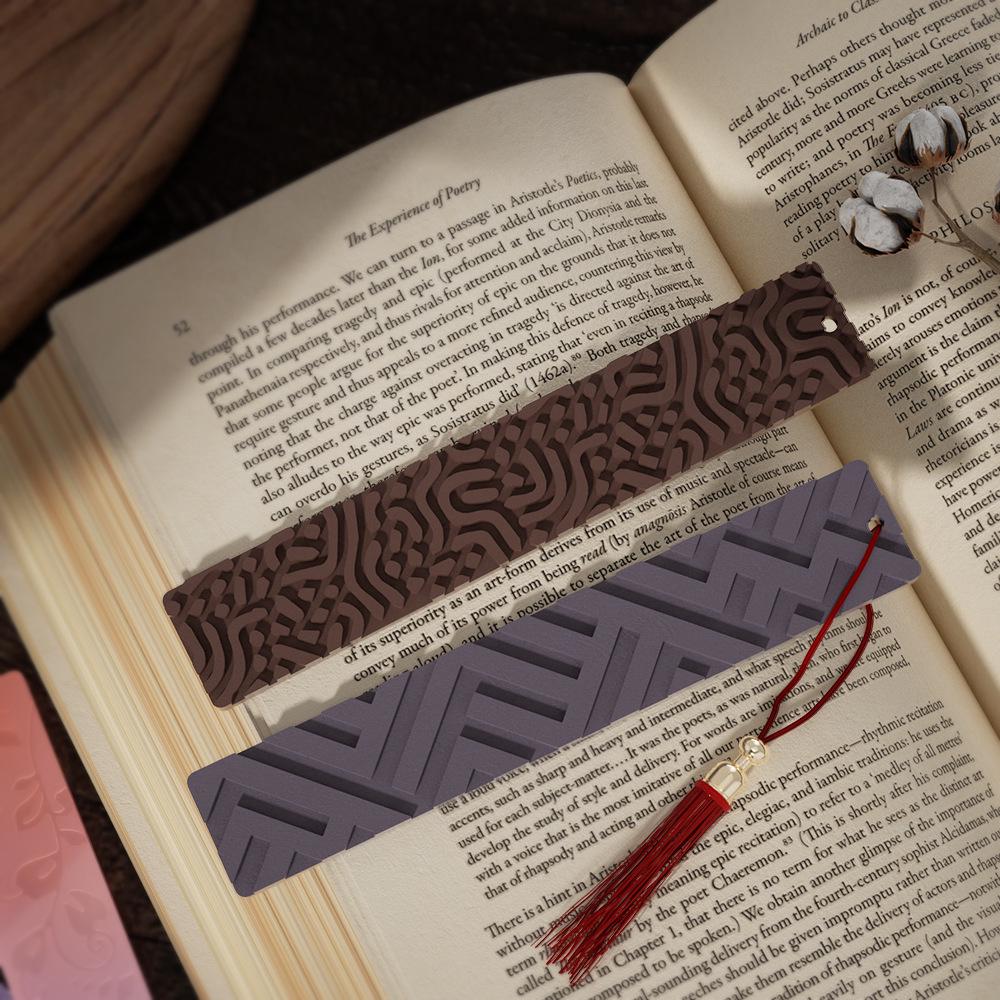 Poppy Epoxy Geometric Bookmark Mold - Irregular Leaf, Cat Paw, Rectangle Design