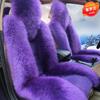 Cuscino Universale per Sedile Auto in Lana e Peluche Invernali - Antiscivolo, Caldo, Coprisedile Lunga Pila per Sedile del Conducente