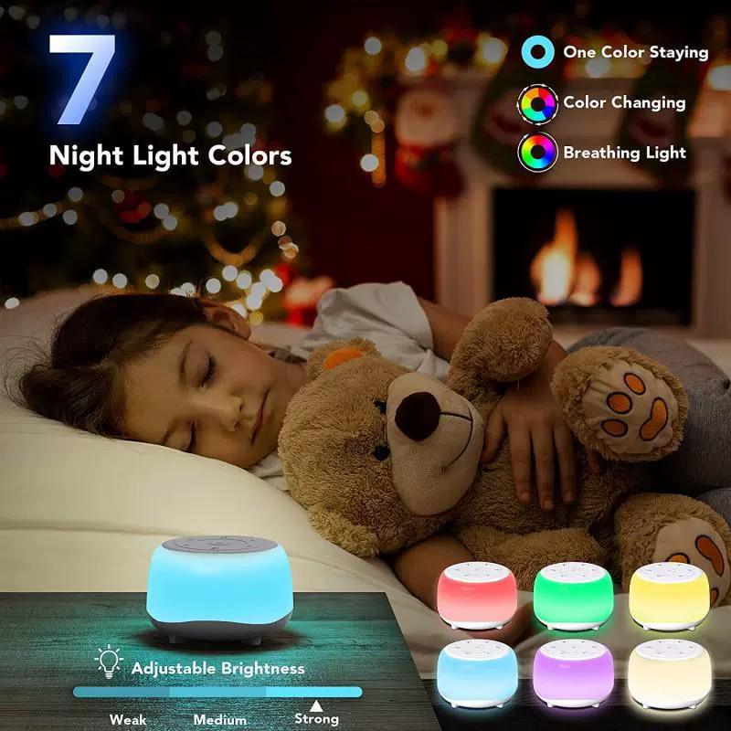 Portable Baby Sleep Aid with Night Light & White Noise Speaker