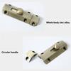 Round Knob Manual Door Bolt Lock Metal Hardware Thick Metal Slide Door Bolt for Interior Door Cabinet Door Wooden Door and Divider Placement