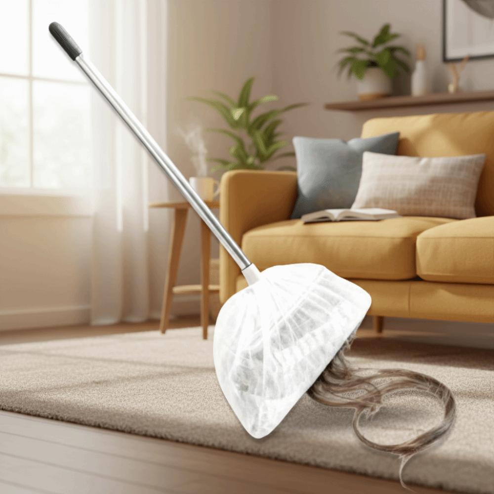 50Pcs/100Pcs Portable Electrostatic Dust Paper Non-woven Fabric Broom Dust Cover Home Cleaning