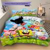 3Pcs Spongebob Friends Adventure Bedding Sets For All Sizes New 3D Printed Bed Cover Comforter Duvet Cover Pillowcase Bedroom Decoration