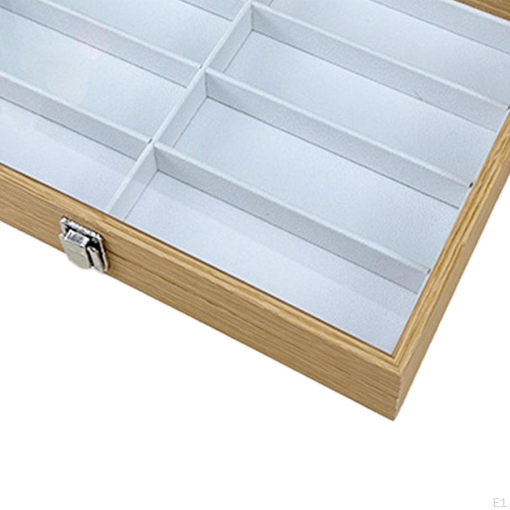 Sunglasses Organizer Box Jewelry with Transparent Lid Eyewear Storage Eyeglasses