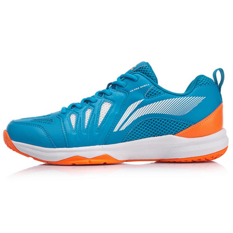 New LiNing Ace Slip Resistant, Abrasion Resistant, Lightweight Low Top Badminton Shoes Unisex Blue AYTP011-2