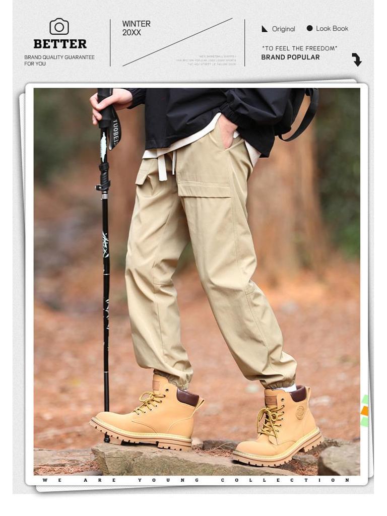 Męskie Wiatroodporne Wodoodporne Spodnie Cargo Turystyczne na Wiosnę/Jesień Outdoor