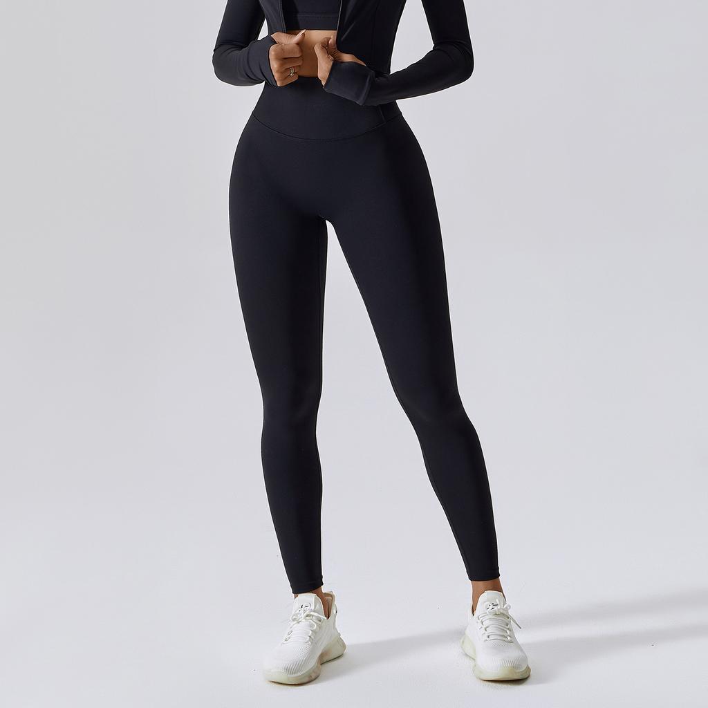 New Running Naked Speed Drying Fitness Pants, Breathable And Tight Fit, High Waist And Hip Lifting Yoga Pants For Women