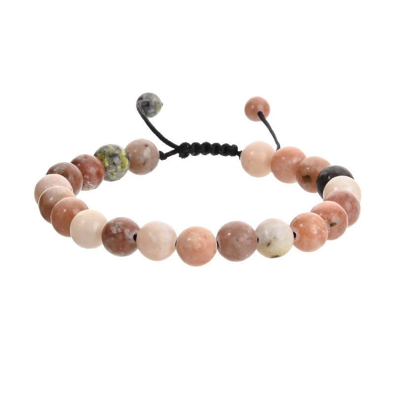 Leisure and Fashion Series Hand Chain Natural Stone Jade Mix and Match Weaving Bracelet Ornaments Gift