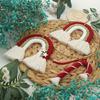 Macrame Rainbow Wall Hanging For Kids Room Decor Christmas Ornament Wall Hanging