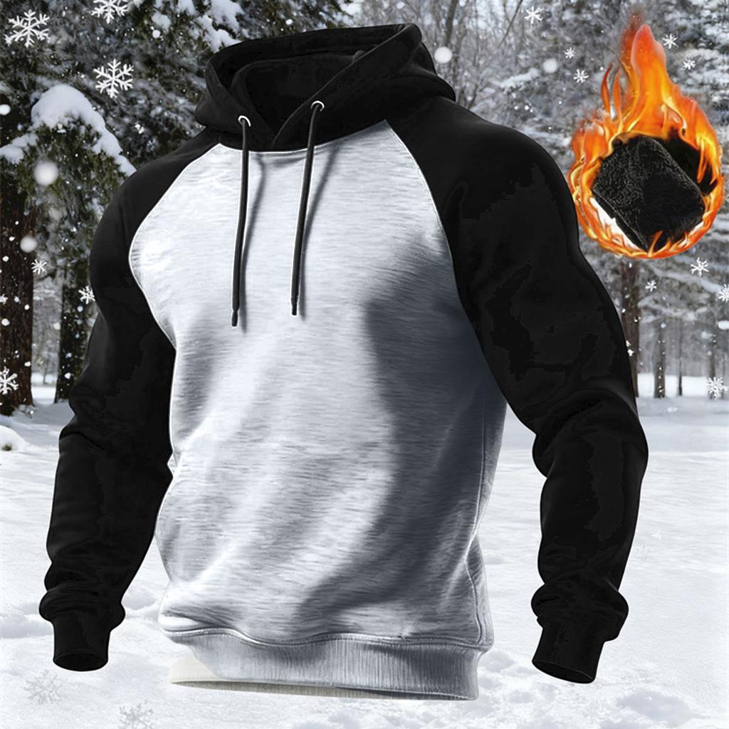 Men's Pullover Hoodies Sports Soft Blend Fleece Hooded Sweatshirts