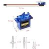 YFFSFDC 4pcs SG90 9g Micro Servo Motors 180 Control for RC Robots, Helicopters, Airplanes, Cars, Boats, and Robots with Cables for DIY Electronics, D