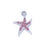 10Pcs Gold Plated Crystal Shell Starfish Charm Pendant For Jewelry Making Bracelet Necklace Diy Accessories Craft Findings