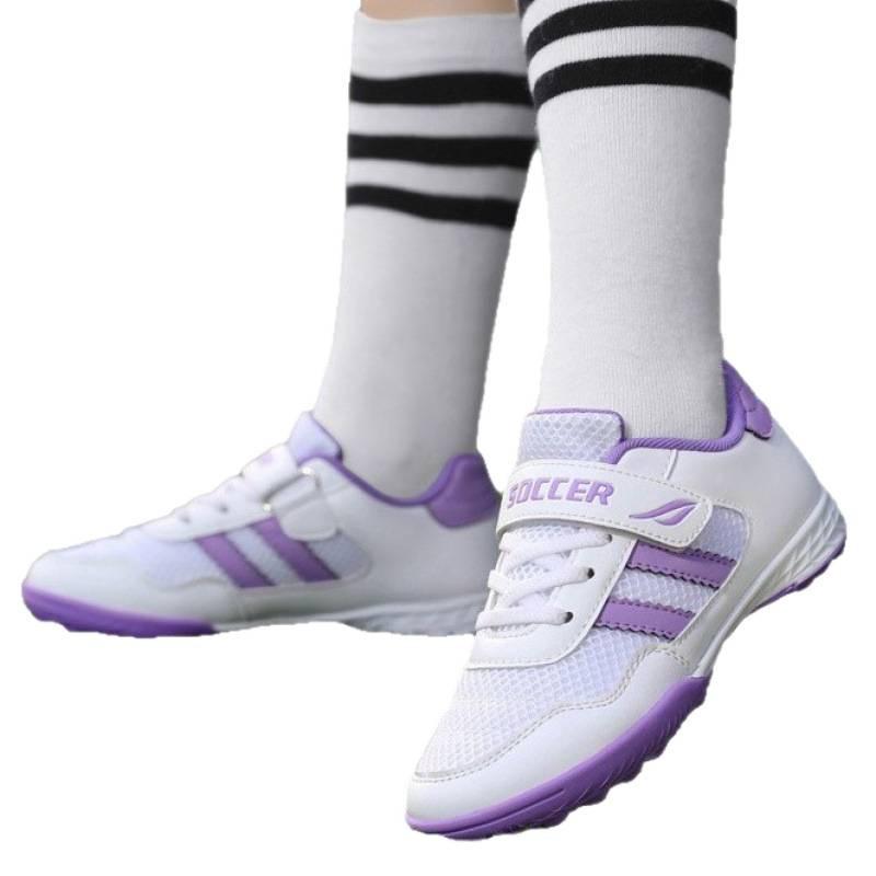 Mädchen Profi-Fußballschuhe gebrochene Nägel Damen Grundschüler Klettverschluss Junior High School Erwachsene Kinder Jungen TF Trainingsschuhe