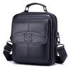 Men Genuine Leather Crossbody Backpack for Business and Commuting, Large Capacity